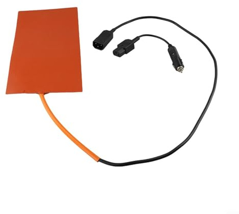 URPIZY 12V 100W Silikon Heizmatte Mit Thermostat 15.2x30.4cm, Für Lebensmittellieferung, Getränke- Und Pizzabeutel, Überhitzungsschutz, Flexibles Kabel, Bis 250°C