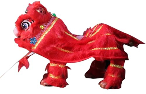 Marionette im asiatischen Stil, Kulturpuppe, Löwentanz mit Fäden, kulturelles Spielzeug, künstlerisches Design für Klassenzimmer, Familienaufführungen und künstlerische Darbietungen