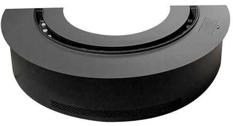 Caminetto Camino elettrico semicircolare, camino ad arco atomizzazione da incasso, moderno decorativo a vapore acqueo Camin' a Nebbia(60cm)