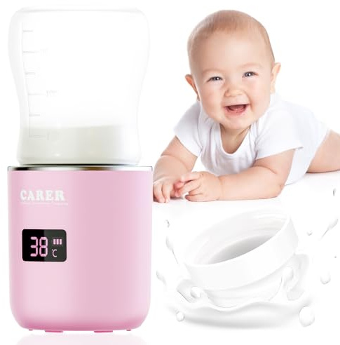CARER BEAUTY Flaschenwärmer Baby unterwegs LCD-Display USB-Aufladung Konstante Temperatur Schnelles Erhitzen Milch Wasser Reise Flasche Vielseitig Kompatibel