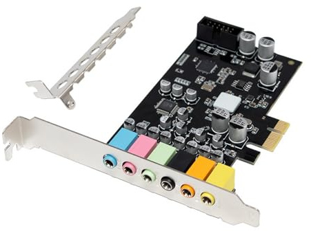 ZEPFJHE Scheda uditiva professionale ST117 PCIe CM6212 7.1CH per suono surround visivo in giochi e sistemi home theater per cuffie da gioco con S/PDIF