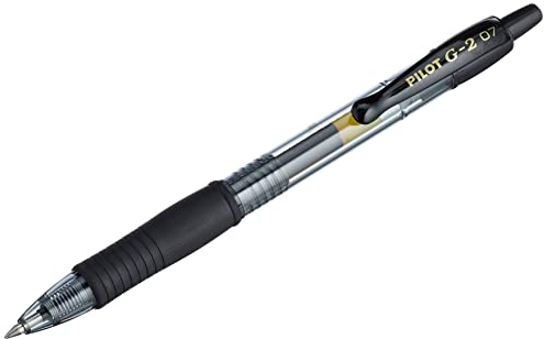 Pilot G207 Penna (0,7 mm), confezione da 12, colore: Nero