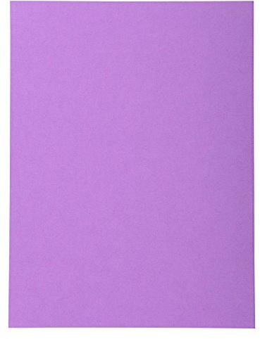 Exacompta - Ref 420016E - Forever Collection - Recycled Square Cut Folder - A4 (210 x 297mm), 170gsm Recycled Board, Blue Angel Certified - Purple (Pack of 100)