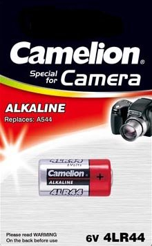 4 Stück Camelion Alkaline Foto Batterie 4LR44 6V