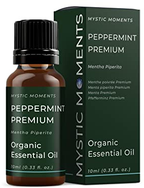 Mystic Moments | Organic Peppermint Arvensis Essential Oil | 10ml | Mentha arvensis gives a strong cooling mint aroma for diffusers, oil blends and fragrance formulations.