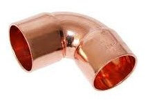 15mm Copper 90 Degree Elbow Bend End Feed (Pack of 25)