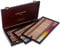 geschenkkoffer aus holz mit 84 pastel pencils caran d ache 788 484 multicolor
