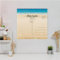 banjado® Magnettafel 50 x 50 cm/Magnetwand aus Metall/Magnetpinnwand als Memoboard/Pinnwand Magnettafel Küche, Büro, Kinderzimmer inkl. 4 Magnete & Montageset - Motiv Postkarte