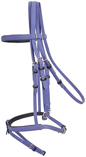TDET Trensenzaum biotack, violett, Pferd