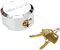 Fort Knox 77029 Cadenas Rond sans Manche Argenté 73 mm