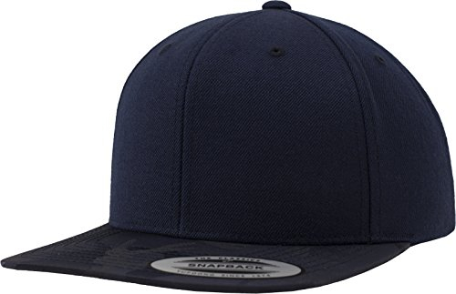 Flexfit Unisex 6089CV-Camo Visor Snapback Kappen, Navy camo, one Size