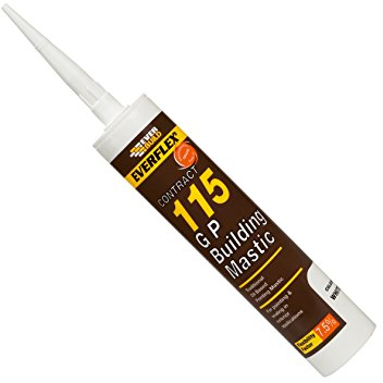 Everbuild – Everflex – 115 GP Building Mastic – For Joint Pointing and Sealing – Internal and External Use – White – 285ml