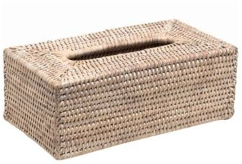Decor Walther Basket Papiertuchbox - Rattan beige - 25 x 14 cm, h 10 cm