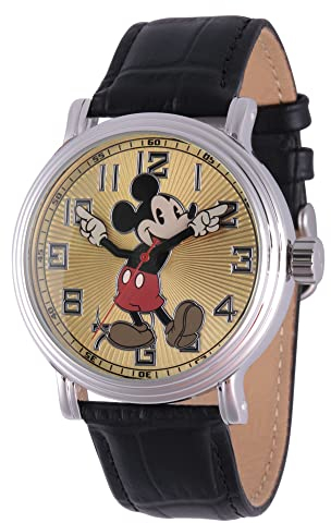 Disney by Ewatchfactory - 56109 - Montre Homme - Quartz Analogique - Bracelet Cuir Noir