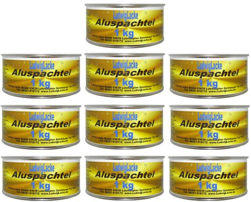 10 boîtes en aluminium Mastic pour réparations voiture a 1000 g