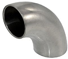 f25 OD 25mm 1 Sanitär Schweißbogen Rohrbogen Winkel 90°Edelstahl 304