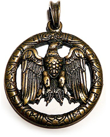 Germanenwappen Anhänger (Kettenanhänger in Altmessing)
