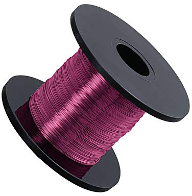 Violet Coloured Beading Copper Craft Wire 0.20mm 175m