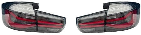 Drezzo Auto Rückleuchte Lichter für F31 Rücklicht 2013-2019 Auto Hinten Bremsleuchte Bremse(Black taillight)