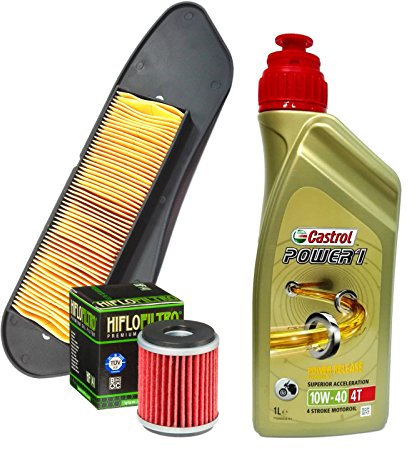 Kit tagliando Castrol 10W40 filtro olio aria Yamaha VP X-City/YP X-Max R 125