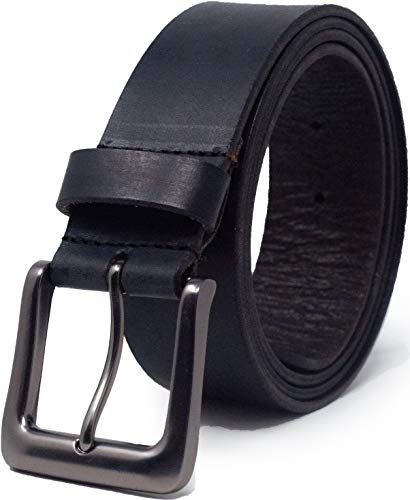 Ashford Ridge 38mm Herrengürtel Vollleder für Jeans - Schwarz 110cm