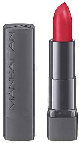 Manhattan All In One Matte Lippenstift, Matter Lipstick für definierte Lippen und ein langanhaltendes satin-mattes Finish, Farbe Coral Pop 500, 1 x 4 g