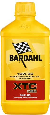 Bardahl 348139 - Huile moteur 4 temps, pour moto, XTC C60 10W-30, neutralise la formation des dépôts en assurant le nettoyage maximal du moteur, 2 litres, 100 % synthétique
