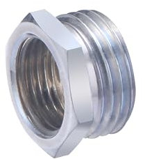 Raccord à Visser Mâle 15x21 (1/2) - Femelle 12x17 (3/8) 6 pans extérieur Chromé NOYON & THIEBAULT