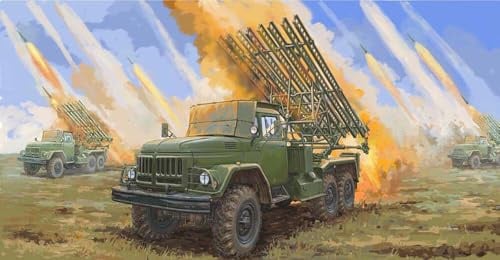 Trumpeter 751062 1062 12785 2B7R Raketenwerfer BM13 NMM Modellbausatz, verschieden, Mittel