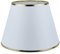 Sinta 26cm/10 Lampenschirme Baumwolle Stoff Moderne Ersatz Lichtschirm Lampenschrim für E14/E27 Ersatzschirm Tischlampe Nachttischlampe Wandlampe,Gold Brim