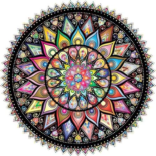 Huacan Diamant Painting Bilder Erwachsene Mandala Foto Diamond Paintings Voll Runde Bohrer Diamante Malerei Stickerei für Kinder Home Wall Decor 30x30cm