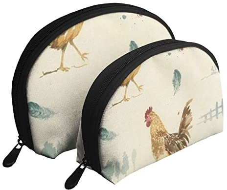 Hühner-Kosmetiktasche, Reise-Clutch-Tasche für Frauen und Mädchen