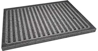 Lava-Grillpfanne Steak 40 x 30 x 2 cm Lavastein Etna Stone & Design für Ofen und Grill Kochen von Fleisch, Fisch, Gemüse und Pizza Etna Stone & Design