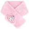 Roffatide Anime Rosa Kaninchen Schal Flauschiger Cartoon Plüsch-Fleece Winterreise-Schal mit Stickerei Rosa