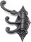 Antique Iron Triple Swivel Hat and Coat Hook