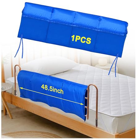Mybow Cuscino imbottito per sponda del letto per ospedale Imbottitura protettiva Barriera per letto per adulti anziani Guardia di sicurezza Parapetti per ringhiera del letto Imbottitura medica in