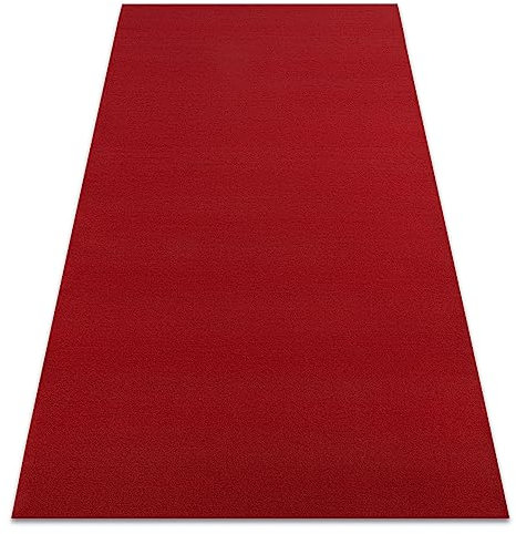 Teppich Antirutsch Rumba einfarbig Rotwein 70x300 cm