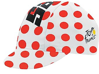 Santini Unisex Radkappe, offizielle Tour de France baseballmützen Herren, Pois, Einheitsgröße