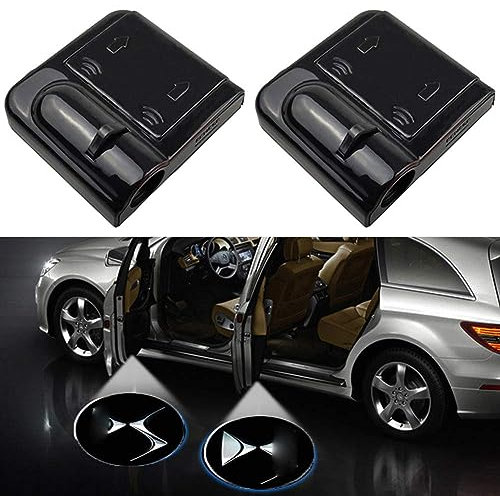 GRFIT 2 PIÈCES Lumières de Bienvenue de projecteur d'éclairage de Logo de Porte LED, pour Citroen DS DS4 DS5 DS6 DS7 DS3 décoration Lumineuse de projecteur Laser de Porte