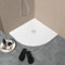 Kiamami Valentina Plato de Ducha Angular 90x90 en Resina Delgada h2,5cm Blanco Muse