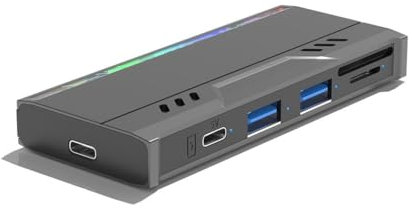 ZHCHAO Multi Functional M.2 Solid-state Drive Case NVME/HUB2.0/TF/SD Card Hard Drive Case