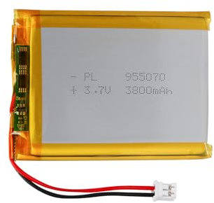 3.7V Lipo-Akku, 3.7V 2000mAh 103450 Lithium Polymer Ionen mit 2P-PH-Anschluss mit 2.0 mm Rastermaß