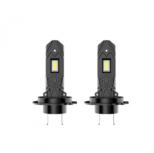 Jinlaili 2 Bombilla H7 Led, LED Faro H7 Coche, Bombillas Coche, H7 Led para Coche, H7 LED Bombilla Coche, 1:1 Mini Luz Bombilla, 6500K Luz Blanca, H7 Kit de Conversión de Faros, Plug y Play,12V
