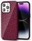 Svanove Cheetah Print Phone Case for iPhone 14 Pro Max Case Girly Trendy Leopard Pattern, Retro Cool Animal Print, Luxury Cute Case for Women, Aesthetic Y2k Hard Shell Plastic, Burgundy