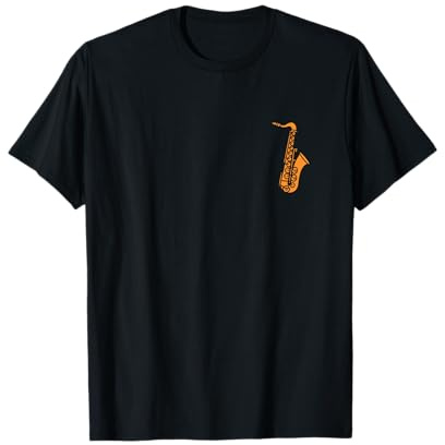 Musique Saxophoniste minimaliste simple instrument Saxophone T-Shirt