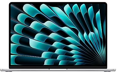 2023 Apple MacBook Air mit Apple M2 8-core CPU/10-core GPU (15-zoll, 8GB RAM, 512GB SSD) (QWERTZ German) Silber (Generalüberholt)