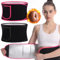 UZSUZZ Waist Trainer Trimmer for Weight Loss, 2Pcs Adjustable Waist Trimmer Sweat Belt, Sauna Effect Fat Burner Exercise Belt Lumbar Support, Slimming Body Shaper Workout Girdles Band, Women and Men