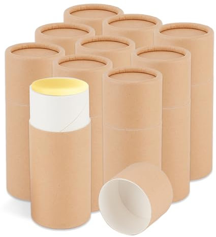 NICENEEDED 10 Stück 2.1 oz Deo Tuben Aus Pappe Leere Deobehälter Aus Karton Push Up Glasröhre Aus Kraftpapier