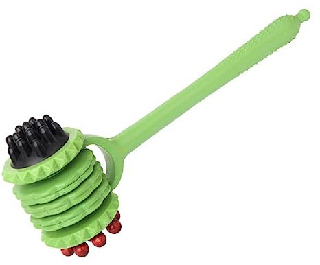 MOLUCKFU Massagehammerrolle Aus Abs-material Körpermassagegerät Für Rücken Beine Massagerolle Mit Langem Griff Für Einfache Handhabung