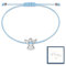 Bracciale con angelo custode in argento con corda intrecciata regolabile, ideale come regalo per comunione, battesimo, cresima, battesimo, comunione, regalo per ragazze e donne e ragazzi, 13-26 cm